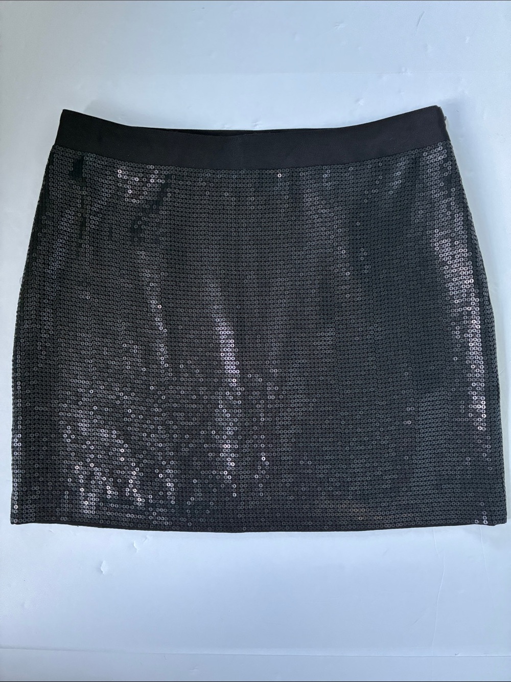 Banana Republic Black Sequin Mini Skirt Size 8